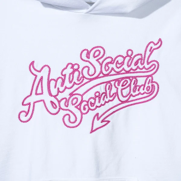 Script Club Hoodie - White - Image 3