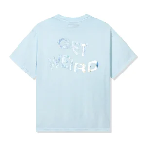 Get Weird Hologram Tee - Sky Blue