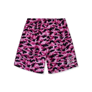 Pixel Camo Shorts - Pink