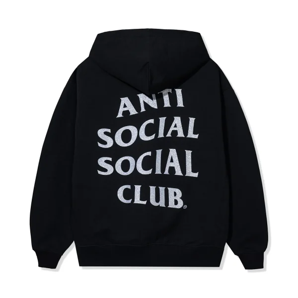 Mind Game Glitter Hoodie - Black