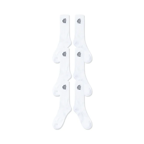 ASSC Classic 3-Pack Socks - White