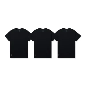ASSC Mini Logo Undershirt 3-Pack - Black