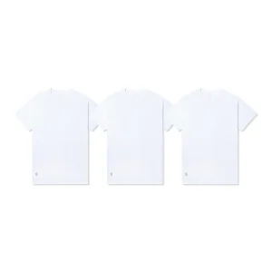 ASSC Mini Logo Undershirt 3-Pack - White