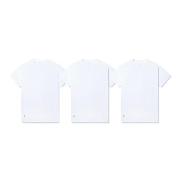 ASSC Mini Logo Undershirt 3-Pack - White