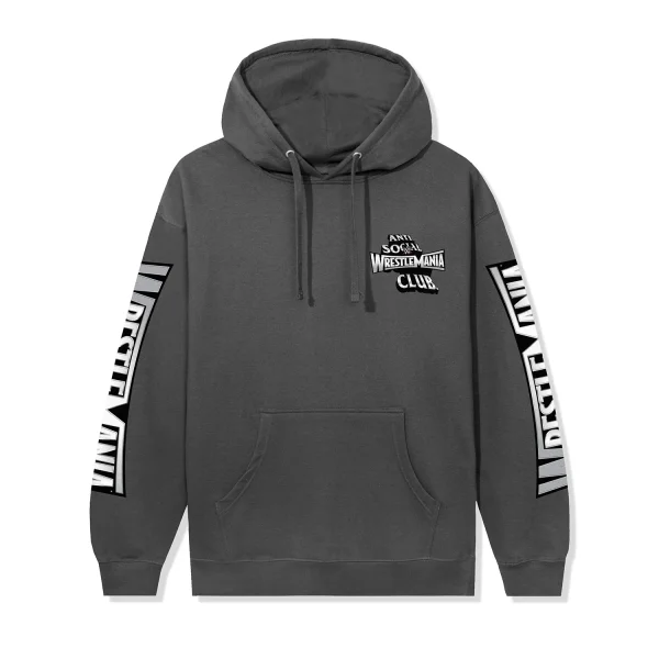 ASSC x WWE Wrestlemania Hoodie - Charcoal - Image 2