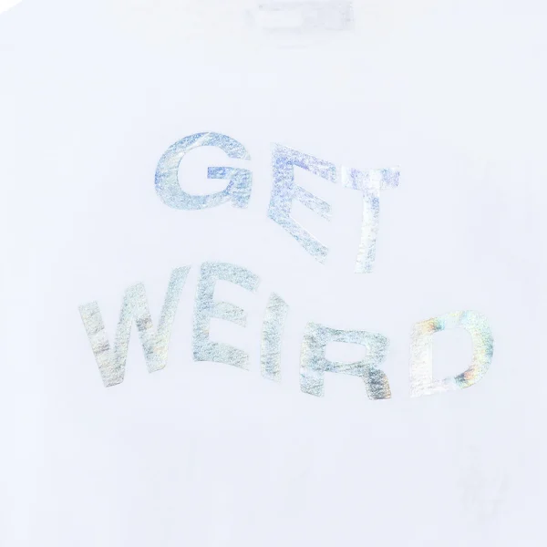 Get Weird Hologram Tee - White - Image 4