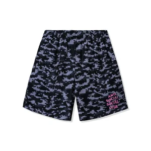 Pixel Camo Shorts - Black