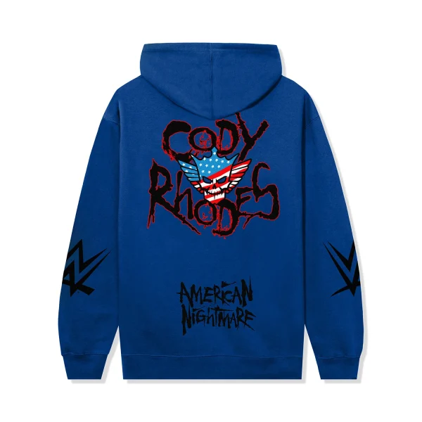 ASSC x WWE American Nightmare Hoodie - Royal - Image 2