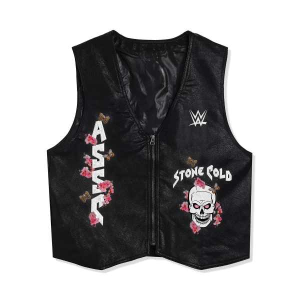 ASSC x WWE Stone Cold Embroidered Vest - Black