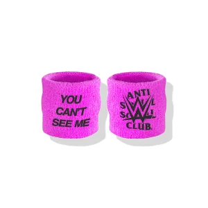 ASSC x WWE You Can't See Me Sweatbands - Pink